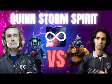 Dota 2 QUINN Storm Spirit Mid UNLIMITED MANA HIGHLIGHTS(watch and learn)