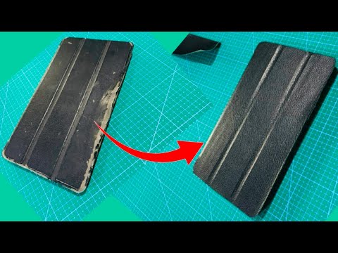 How to Restore Phone Tablet Leather Case | DIY Repair Peel Off Skin for Phone-Tablet Case