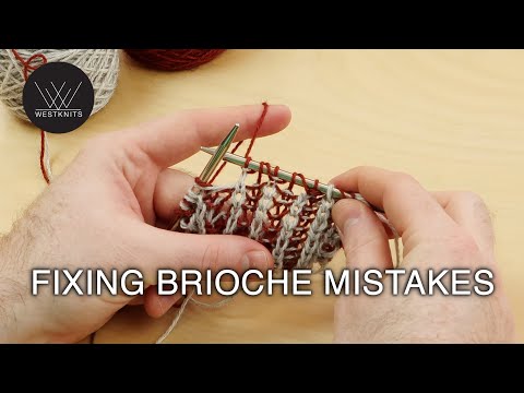 Fehler beim Brioche-Stricken korrigieren – Strickanleitung