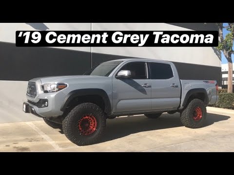 2019 Tacoma Cement Grey On Icon & Red Fuel Zephyr