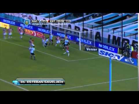 Gol Esteban Saveljich  Racing 1-0 Estudiantes
