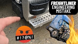 DETROIT ASSURANCE SIDE RADAR GOES UP IN  FLAMES.... HOW TO FIX AND CALIBRATE A FREIGHTLINER CASCADIA