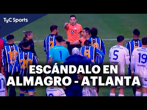 ESCANDALOSO FINAL entre ALMAGRO y ATLANTA: GOL COBRADO, ANULADO, CONVALIDADO Y... ¡OTRA VEZ ANULADO!