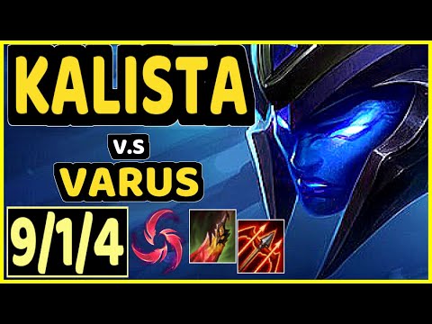 GUMAYUSI (KALISTA) vs VARUS - 9/1/4 KDA BOTTOM ADC CHALLENGER GAMEPLAY - KR