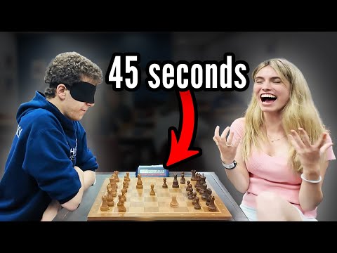 GM Daniel Naroditsky CHECKMATES Me in 45 Seconds Blindfolded...