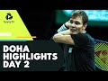 Murray vs Daniel Rematch; Goffin, Bublik In Action | Doha 2022 Day 2 Highlights