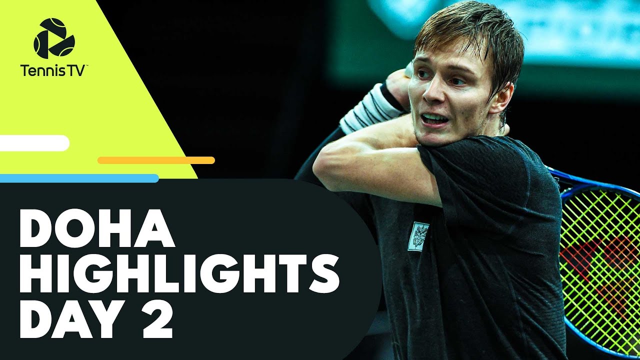 Murray vs Daniel Rematch; Goffin, Bublik In Action | Doha 2022 Day 2 Highlights