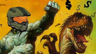 HALO VS DINOSAURS - 1 Dollar 1 Hour Gameplay
