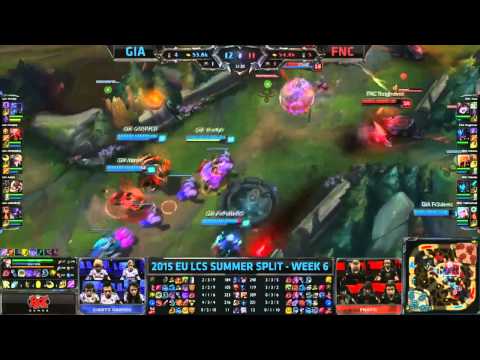 Highlight GIA vs FNC - EU LCS 2015 Summer W6D1 - Giants Gaming vs Fnatic