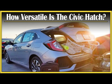 2017 - 2020 Honda Civic Hatchback | Cargo Capacity Review | How Much Stuff Can Fit In That Trunk?