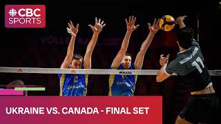 Final set of Ukraine vs. Canada at FIVB Volleyball Men’s Nations League stop in Slovenia