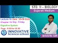L 16 Std 11 Biology Ch 16 Digestive System Innovative Science School