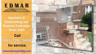 preview picture of video 'Tuckpointing Deerfield Chimney Repair 847-724-5600 Masonry Contractor'