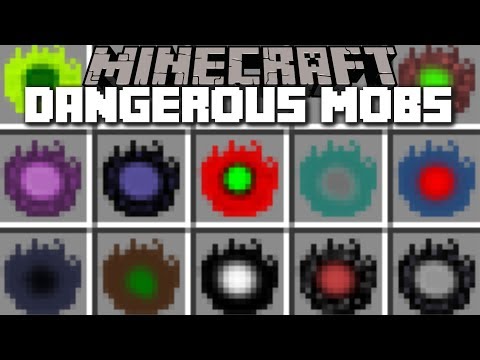 Minecraft DANGEROUS MOBS MOD / FIGHT MOBS IN THE VILLAGERS LAB!! Minecraft