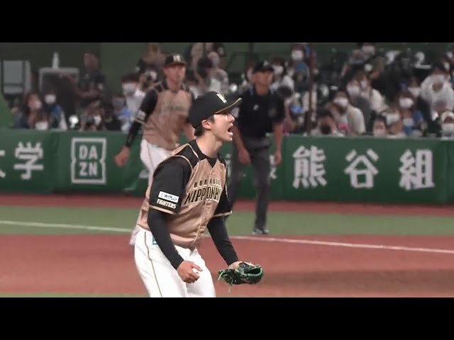 【8回裏】ファイターズ・上沢 8回8奪三振1失点の好投!! 2021/9/16 L-F