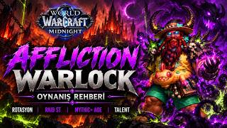 Affliction Warlock Talent + Rotasyon Rehberi | Raid ST & Mythic+ AoE | WoW Midni