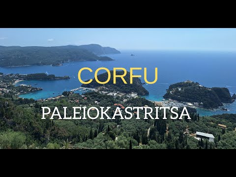 CORFU (KERKYRA) - Vlog 2 : PALEIOKASTRITSA , the village of LAKONES and the ruins of ANGELOKASTRO