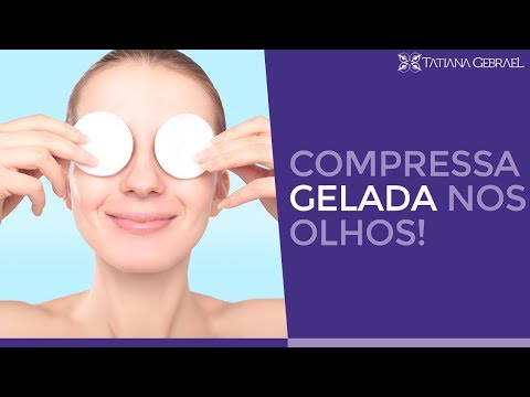 Compressas para os olhos com água gelada!