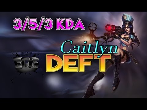 EDG Deft & Meiko vs Sangyoon - Caitlyn ADC vs Kog'Maw - Full Game