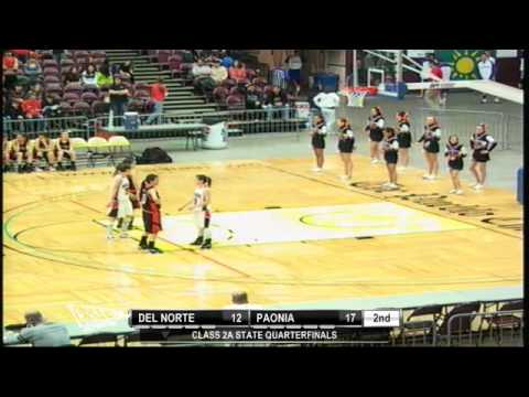 2012 CHSAA Girls Class 2A Quarterfinal - Paonia vs Del Norte