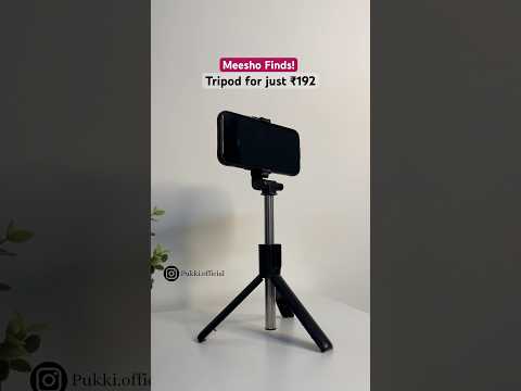 Tripod from Meesho for just ₹192, works as a selfie stick too #shorts #youtubeshorts #meesho