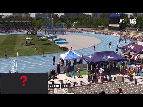 GIRLS U15 4X100M HEAT 1 - 2017 SUBWAY STATE RELAY CHAMPIONSHIPS // LAVicTV