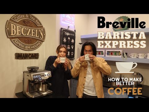 ☕🍵BREVILLE BARISTA EXPRESS ESPRESSO MACHINE/MAKING OUR FIRST ESPRESSO