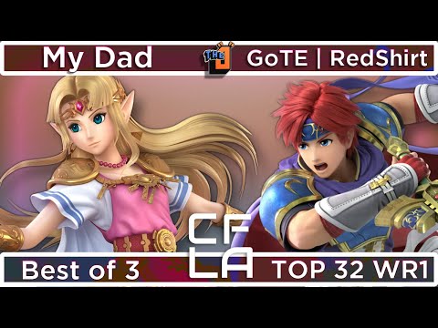 redshirt (roy) vs my dad (zelda) - CFL Arcadian - Top 32 - Winners Round 1