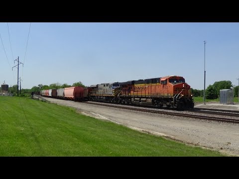 CREX and Two DPUs on BNSF Coal Train
