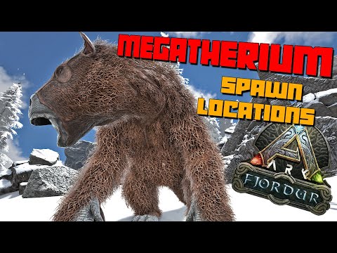 ARK: Fjordur | MEGATHERIUM Spawn Locations | Best Spots To Find Them!
