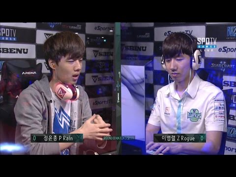 [SBENU SSL 2015] Rain vs Rogue RO.8 Match3 set1 -EsportsTV, Starcraft 2