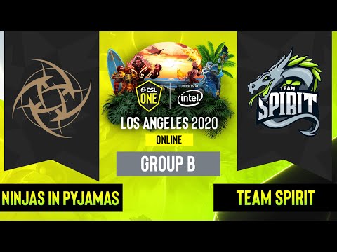 Dota2 - Ninjas in Pyjamas vs. Team Spirit - Game 1 - Group B - EU/CIS - ESL One Los Angeles