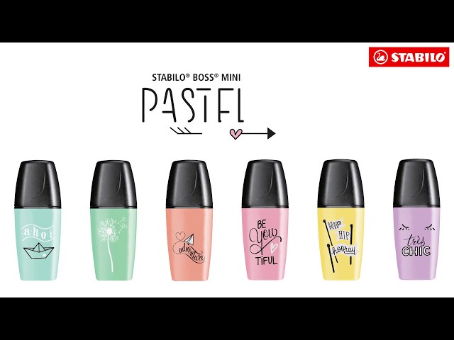 ستابيلو- مظهرات بوس ميني باستيل- 3 ألوان
