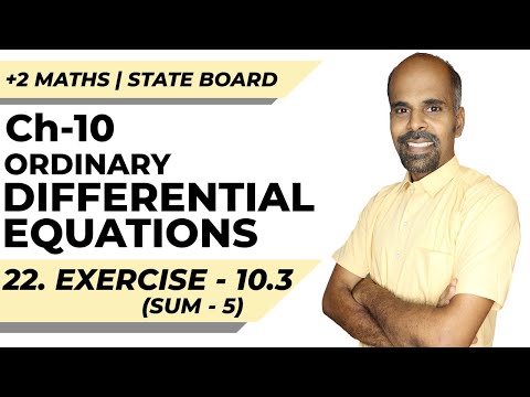 Class 12 | Ex - 10.3 | Sum No. 5 | Ordinary Differential Equations | State Board | ram maths