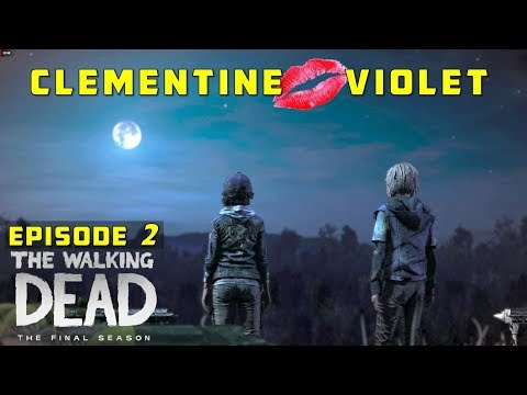 Clementine Kisses Violet - The Walking Dead; Final Season Episode 2 (Clem Violet Romance)