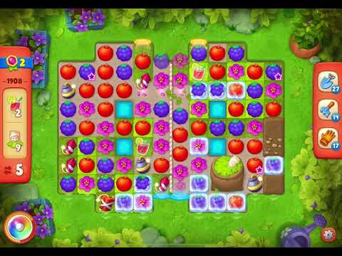 GardenScapes Level 1908 no boosters (12 moves)