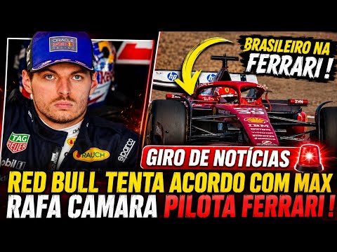 🚨 BOMBA NA F1! VERSTAPPEN RECEBE NOVA PROPOSTA DA RED BULL! RAFA CAMARA PILOTA FERRARI EM FIORANO