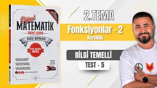 Fonksiyon - 2 Test 5 | 2.Tema NICELIKLER VE DEĞIŞIMLER | Orijinal Matematik - Re