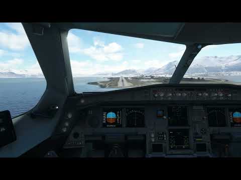 Airbus 330 pousando no Aeroporto Internacional de Ushuaia – Malvinas Argentinas