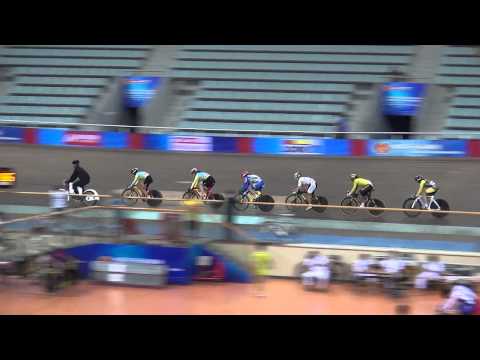 China Track Cup II: Women's Elite Keirin Semifinals (Farina, Guo Shuang)