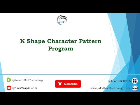 Display K Shape Character Programming In Java Programming