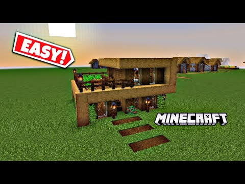 EPIC Modern Wooden House Build in Minecraft!