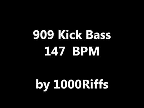 909 Kick Bass Drum : 147 BPM - Beats Per Minute