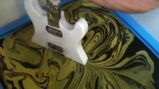 SWIRLING(Yellow & Black Custom Guitar)