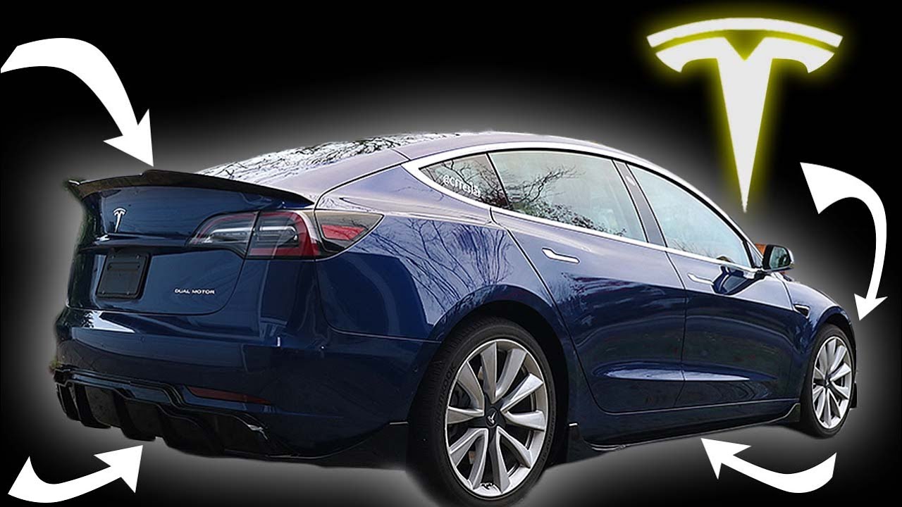 I Put A Full Body Kit On My Tesla...IT'S MEAN!!!