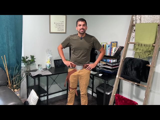 Vídeo relacionado con Koshowgic Han Solo - Cinturón para cosplay, piel sintética, con cinturón, accesorio de funda, versión actualizada