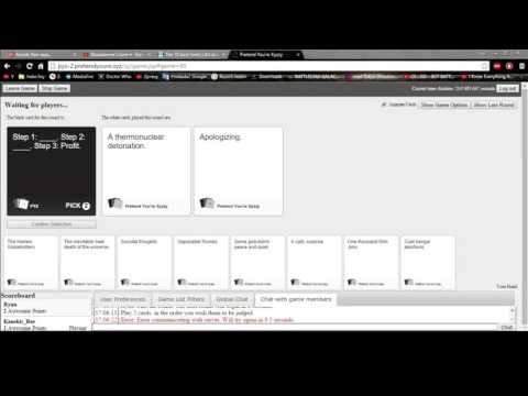 Cards Against Humanity - "Kyne laughing like crazy" part