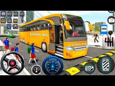 Kids School Bus Coach Driver 2025 - School Bus Coach Driver Games - Android Gameplay