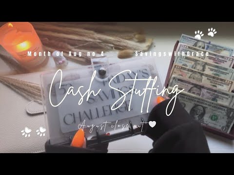 BARGELD-FÜLLUNG | 1386 $ | 4. August 🤍 #cashbudgeter #money #asmrmoney