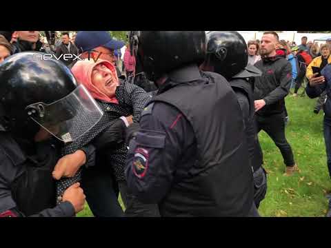 Полицию бьют - Питер 16 09 2018